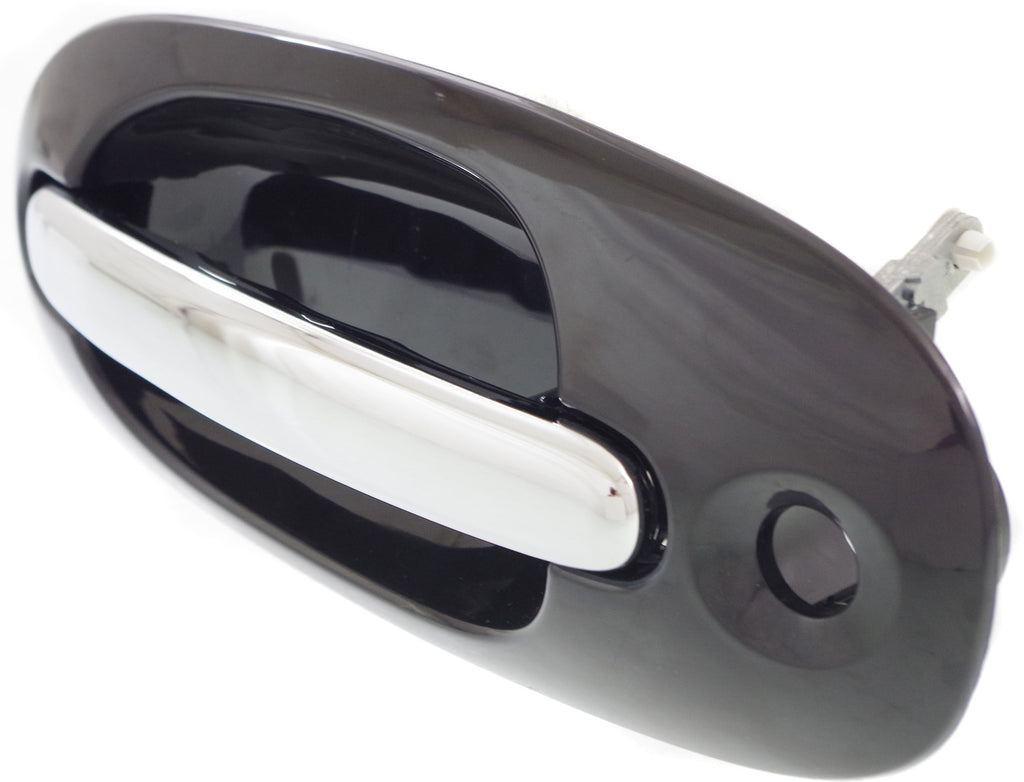 TOWN AND COUNTRY 96-00 FRONT EXTERIOR DOOR HANDLE LH, Side Sliding Door,Chrme Lvr+Smth Blk Hsg,w/ Hole