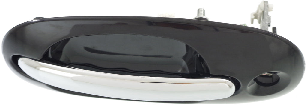 TOWN AND COUNTRY 96-00 FRONT EXTERIOR DOOR HANDLE LH, Side Sliding Door,Chrme Lvr+Smth Blk Hsg,w/ Hole