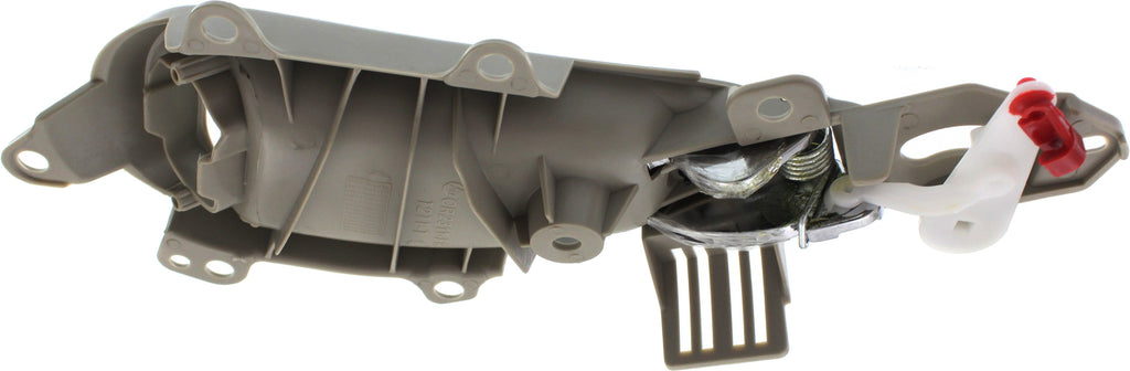 PT CRUISER 01-10 FRONT INTERIOR DOOR HANDLE RH, Chrome Lever+Beige Housing, Plastic, w/ Hole
