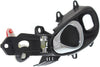 PT CRUISER 01-10 FRONT INTERIOR DOOR HANDLE RH, Chrome Lever+Black Housing, Plastic, w/ Hole