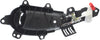 PT CRUISER 01-10 FRONT INTERIOR DOOR HANDLE RH, Chrome Lever+Black Housing, Plastic, w/ Hole