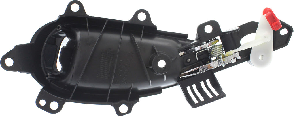PT CRUISER 01-10 FRONT INTERIOR DOOR HANDLE RH, Chrome Lever+Black Housing, Plastic, w/ Hole