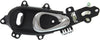 PT CRUISER 01-10 FRONT INTERIOR DOOR HANDLE LH, Chrome Lever+Black Housing, Plastic, w/ Hole