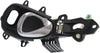 PT CRUISER 01-10 FRONT INTERIOR DOOR HANDLE LH, Chrome Lever+Black Housing, Plastic, w/ Hole
