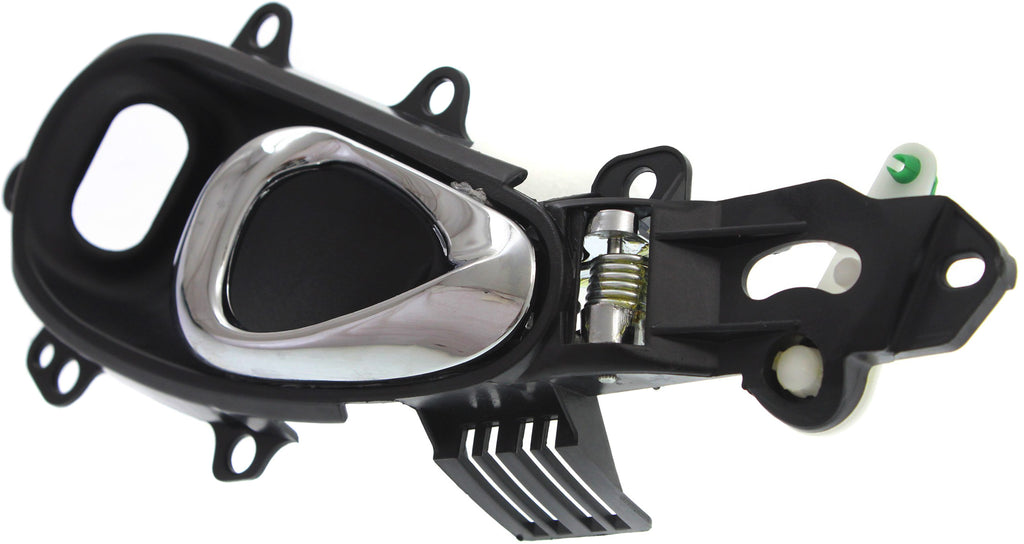 PT CRUISER 01-10 FRONT INTERIOR DOOR HANDLE LH, Chrome Lever+Black Housing, Plastic, w/ Hole
