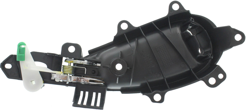 PT CRUISER 01-10 FRONT INTERIOR DOOR HANDLE LH, Chrome Lever+Black Housing, Plastic, w/ Hole