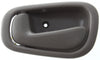 COROLLA/PRIZM 98-02 REAR INTERIOR DOOR HANDLE LH, Dark Gray, Manual Lock, w/o Lock Hole (=FRONT)