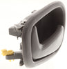 COROLLA/PRIZM 98-02 REAR INTERIOR DOOR HANDLE LH, Dark Gray, Manual Lock, w/o Lock Hole (=FRONT)