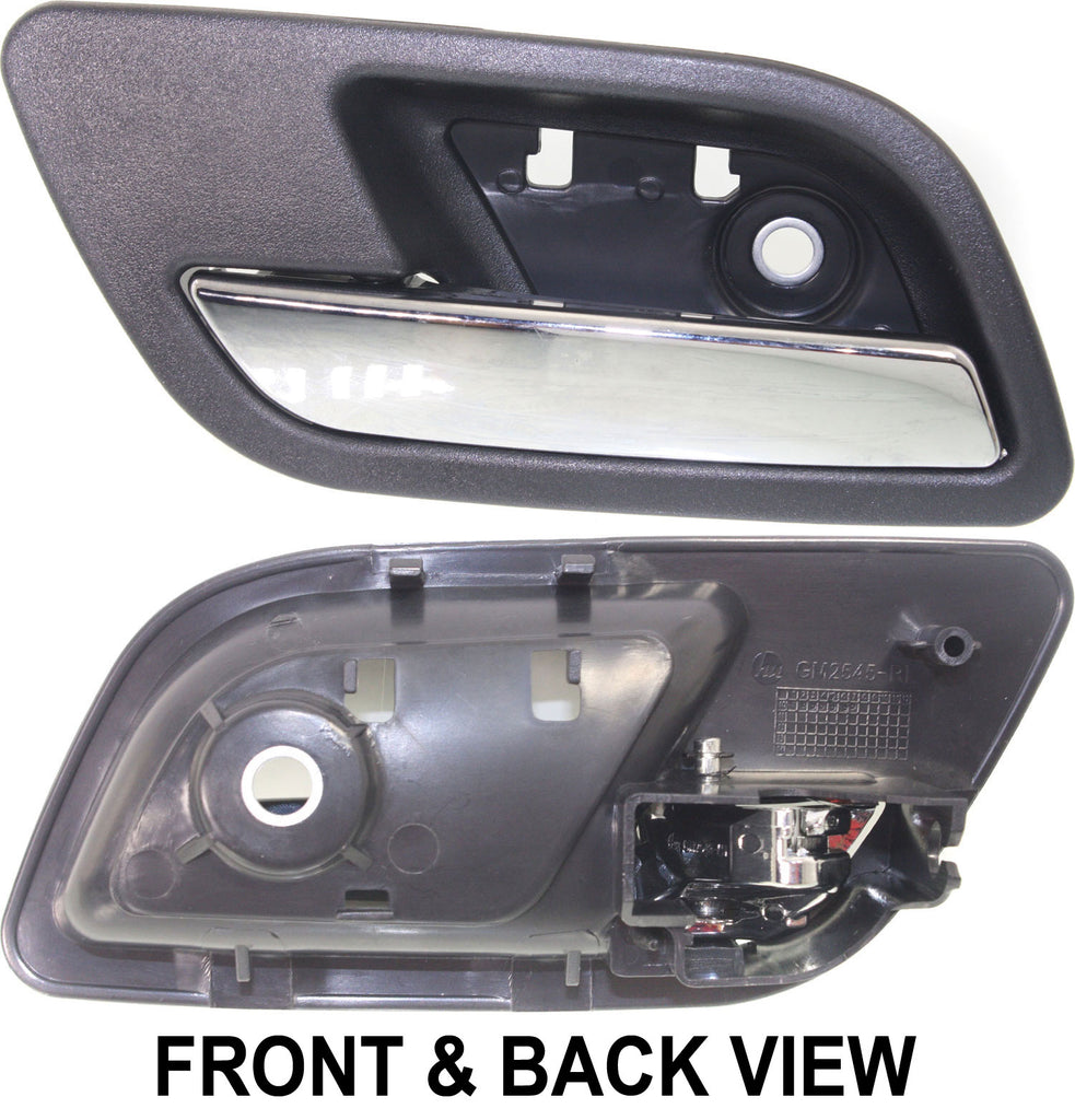 ESCALADE/ESCALADE EXT 07-14/ESV 07-13 REAR INTERIOR DOOR HANDLE LH, Txtrd Blk Hsg-Chr Lever, w/o Hole, Base Mdl