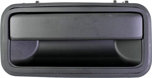 C/K FULL SIZE P/U 92-00 REAR EXTERIOR DOOR HANDLE LH, Shiny Smooth Black (Zinc)