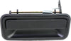 C/K FULL SIZE P/U 92-00 REAR EXTERIOR DOOR HANDLE LH, Shiny Smooth Black (Zinc)
