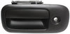 EXPRESS/SAVANA VAN 03-09 REAR EXTERIOR DOOR HANDLE LH, Side Hinged Door, Smooth Black