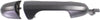 PACIFICA 04-08 REAR EXTERIOR DOOR HANDLE RH, Black