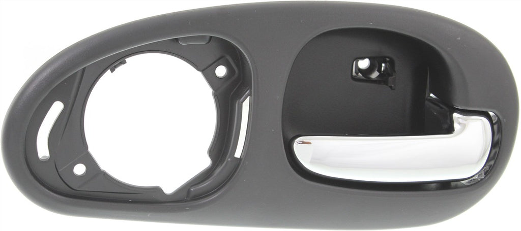 CONCORDE 98-04 REAR INTERIOR DOOR HANDLE RH, Chrome Black, w/ 4 Nuts, w/o Speaker Cover, Sedan