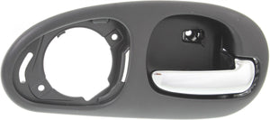 CONCORDE 98-04 REAR INTERIOR DOOR HANDLE RH, Chrome Black, w/ 4 Nuts, w/o Speaker Cover, Sedan