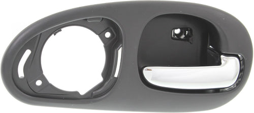 CONCORDE 98-04 REAR INTERIOR DOOR HANDLE RH, Chrome Black, w/ 4 Nuts, w/o Speaker Cover, Sedan