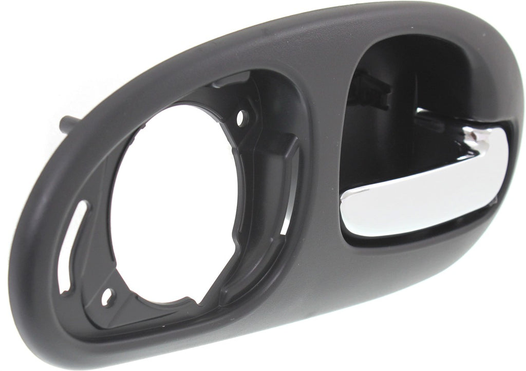 CONCORDE 98-04 REAR INTERIOR DOOR HANDLE RH, Chrome Black, w/ 4 Nuts, w/o Speaker Cover, Sedan