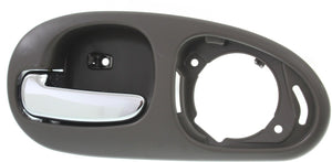 CONCORDE 98-04 REAR INTERIOR DOOR HANDLE LH, Chrome Gray, w/ 4 Nuts, w/o Speaker Cover, Sedan