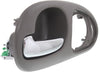 CONCORDE 98-04 REAR INTERIOR DOOR HANDLE LH, Chrome Gray, w/ 4 Nuts, w/o Speaker Cover, Sedan