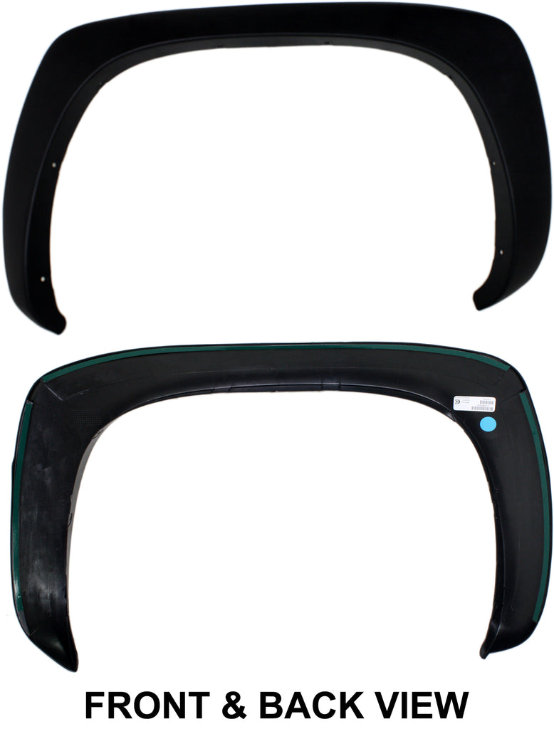 SILVERADO 99-04 REAR WHEEL OPENING MOLDING LH, Textured