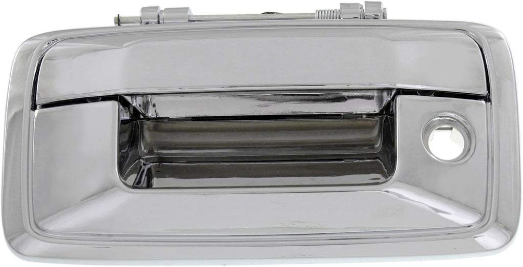 SILVERADO/SIERRA 1500 14-15 / 2500 HD/3500 HD 15-15 TAILGATE HANDLE, Outside, Chr, w/ Keyhole, w/o Cam Hole