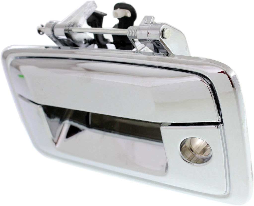 SILVERADO/SIERRA 1500 14-15 / 2500 HD/3500 HD 15-15 TAILGATE HANDLE, Outside, Chr, w/ Keyhole, w/o Cam Hole