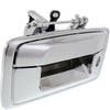 SILVERADO/SIERRA 1500 14-15 / 2500 HD/3500 HD 15-15 TAILGATE HANDLE, Outside, Chr, w/ Keyhole, w/o Cam Hole