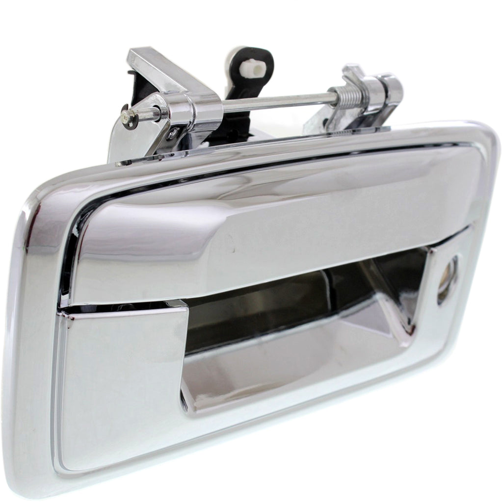 SILVERADO/SIERRA 1500 14-15 / 2500 HD/3500 HD 15-15 TAILGATE HANDLE, Outside, Chr, w/ Keyhole, w/o Cam Hole