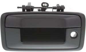 SILVERADO/SIERRA 1500 14-15 / 2500 HD/3500 HD 15-15 TAILGATE HANDLE, Outside, Prmd Blk, w/ Keyhole, w/o Cam Hole