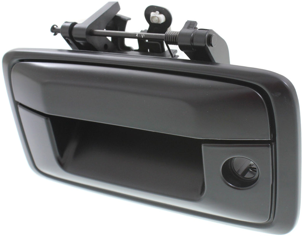 SILVERADO/SIERRA 1500 14-15 / 2500 HD/3500 HD 15-15 TAILGATE HANDLE, Outside, Prmd Blk, w/ Keyhole, w/o Cam Hole