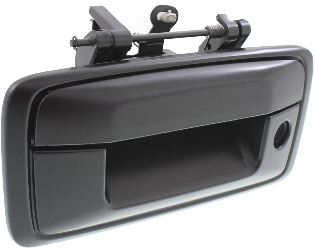 SILVERADO/SIERRA 1500 14-15 / 2500 HD/3500 HD 15-15 TAILGATE HANDLE, Outside, Prmd Blk, w/ Keyhole, w/o Cam Hole