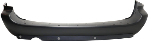 GRAND CARAVAN 05-07 REAR BUMPER COVER, Primed, w/ Rear Obj Snsr Holes, w/ Single Exh Hole and Blk Trim, w/o Chr Mldg, w/ Stow and Go Seat - CAPA