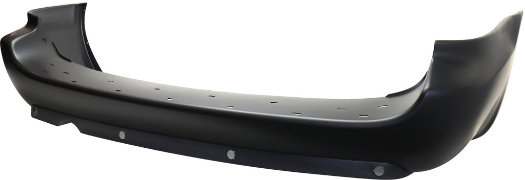 GRAND CARAVAN 05-07 REAR BUMPER COVER, Primed, w/ Rear Obj Snsr Holes, w/ Single Exh Hole and Blk Trim, w/o Chr Mldg, w/ Stow and Go Seat - CAPA