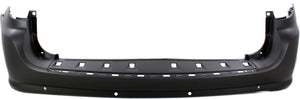 GRAND CARAVAN 11-20 REAR BUMPER COVER, Primed, w/o Blind Spot Sensor Holes, w/ Parking Aid Sensor Holes