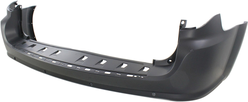 GRAND CARAVAN 11-20 REAR BUMPER COVER, Primed, w/o Blind Spot Sensor Holes, w/ Parking Aid Sensor Holes
