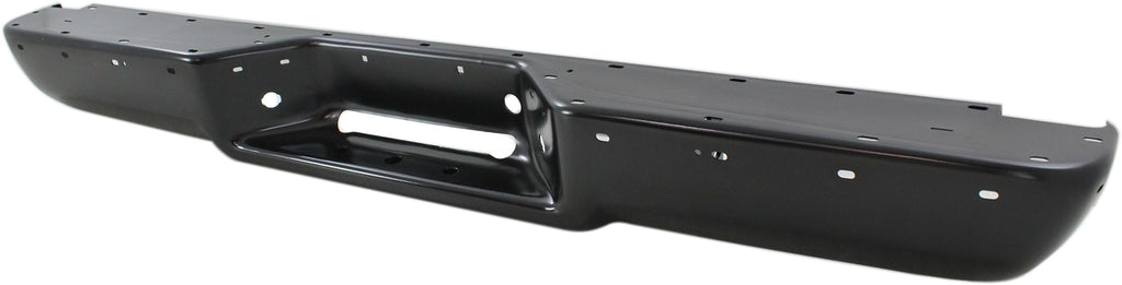 C/K SERIES P/U 88-98 / SUBURBAN 92-99 STEP BUMPER, FACE BAR ONLY, w/o Pad, w/ Pad Provision, w/o Mounting Bracket, Powdercoated Black, w/ Strip Holes, Fleetside