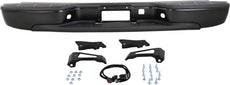 SILVERADO 1500 99-06 STEP BUMPER, FACE BAR AND PAD, w/ Pad Provision, w/ Mounting Bracket, Black, Fleetside, Includes 2007 Classic