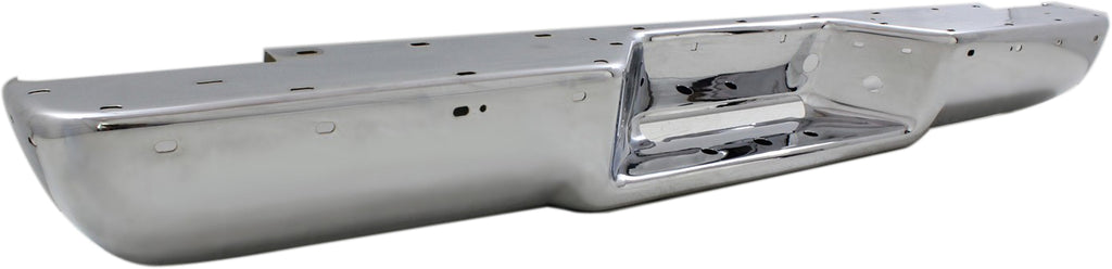 C/K SERIES P/U 88-99 STEP BUMPER, FACE BAR ONLY, w/o Pad, w/ Pad Provision, w/o Mounting Bracket, Chrome, Stepside, All Cab Types, w/ Impact Strip Holes