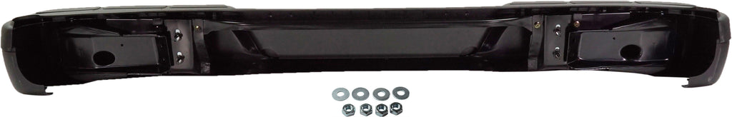 EXPRESS/SAVANA VAN 96-23 STEP BUMPER, FACE BAR AND PAD, w/ Pad Provision, w/o Mounting Bracket, Black, w/o Object Sensor Holes