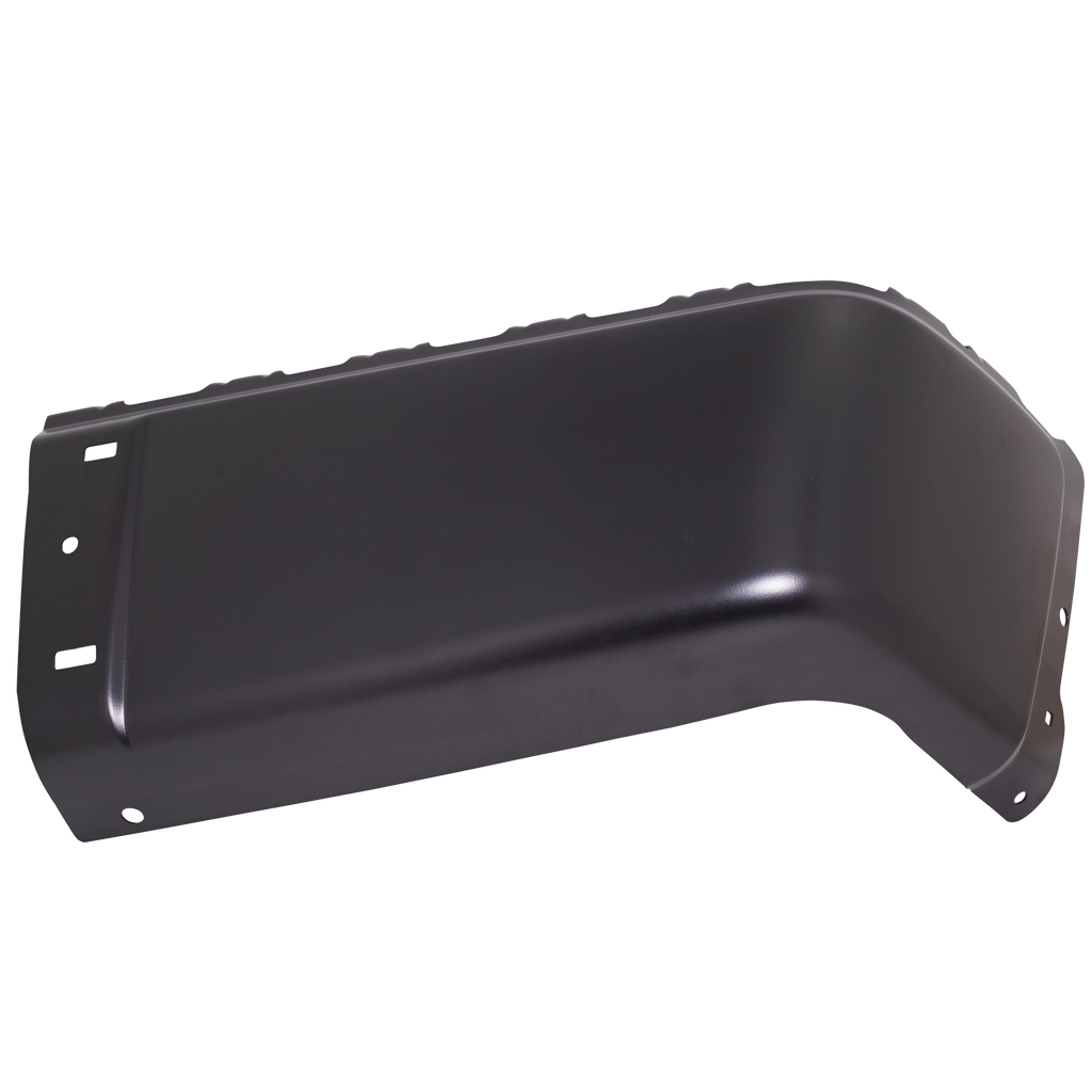 SILVERADO/SIERRA 07-13 REAR BUMPER END RH, Black, Steel, w/o Rear Object Sensor Holes, Excludes 2007 Classic - CAPA