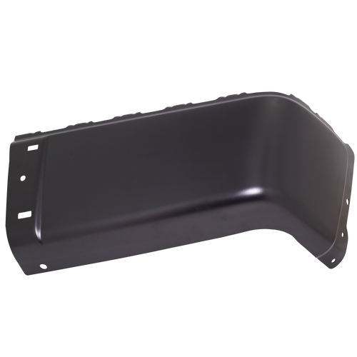 SILVERADO/SIERRA 07-13 REAR BUMPER END RH, Black, Steel, w/o Rear Object Sensor Holes, Excludes 2007 Classic - CAPA