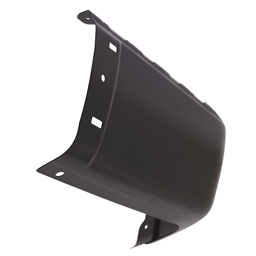 SILVERADO/SIERRA 07-13 REAR BUMPER END RH, Black, Steel, w/o Rear Object Sensor Holes, Excludes 2007 Classic - CAPA