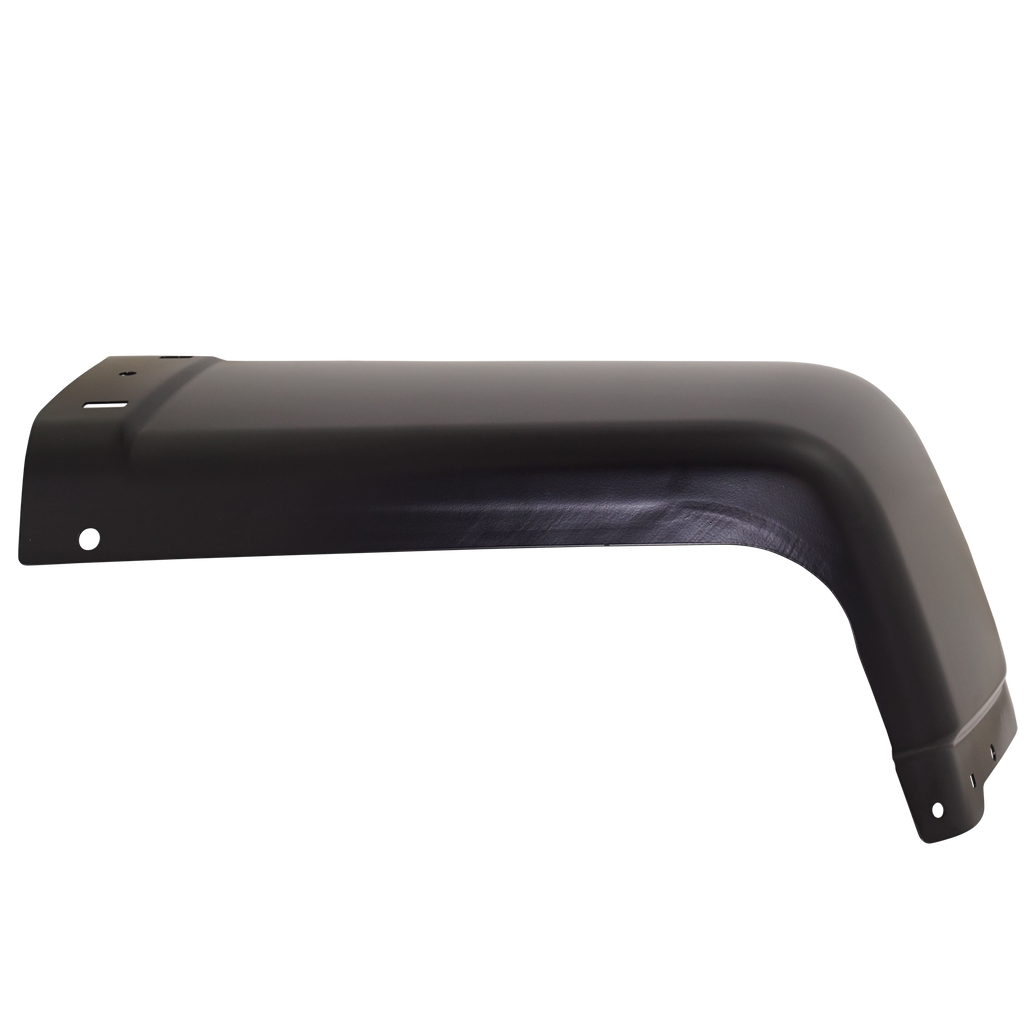 SILVERADO/SIERRA 07-13 REAR BUMPER END RH, Black, Steel, w/o Rear Object Sensor Holes, Excludes 2007 Classic - CAPA