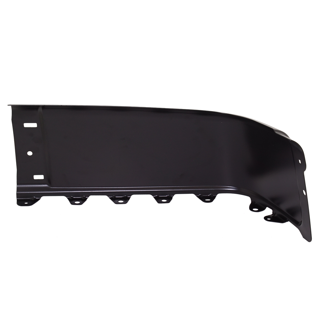 SILVERADO/SIERRA 07-13 REAR BUMPER END RH, Black, Steel, w/o Rear Object Sensor Holes, Excludes 2007 Classic - CAPA