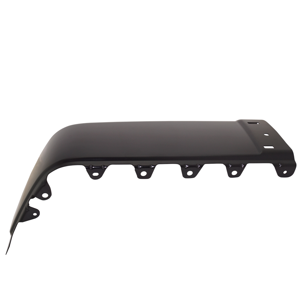 SILVERADO/SIERRA 07-13 REAR BUMPER END RH, Black, Steel, w/o Rear Object Sensor Holes, Excludes 2007 Classic - CAPA