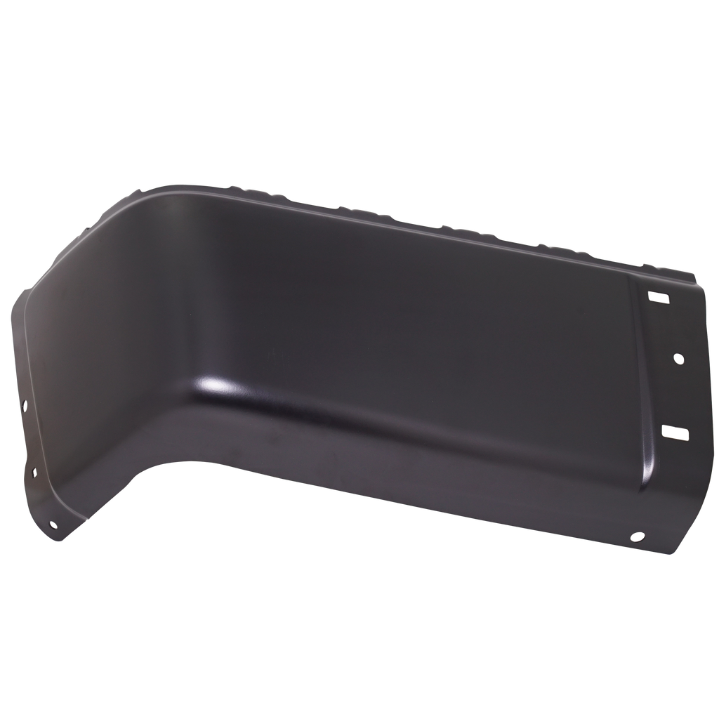 SILVERADO/SIERRA 07-13 REAR BUMPER END LH, Black, Steel, w/o Rear Object Sensor Holes, Excludes 2007 Classic - CAPA