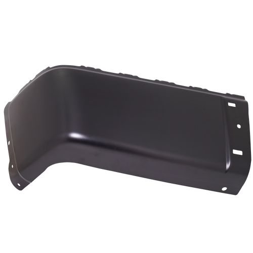 SILVERADO/SIERRA 07-13 REAR BUMPER END LH, Black, Steel, w/o Rear Object Sensor Holes, Excludes 2007 Classic - CAPA