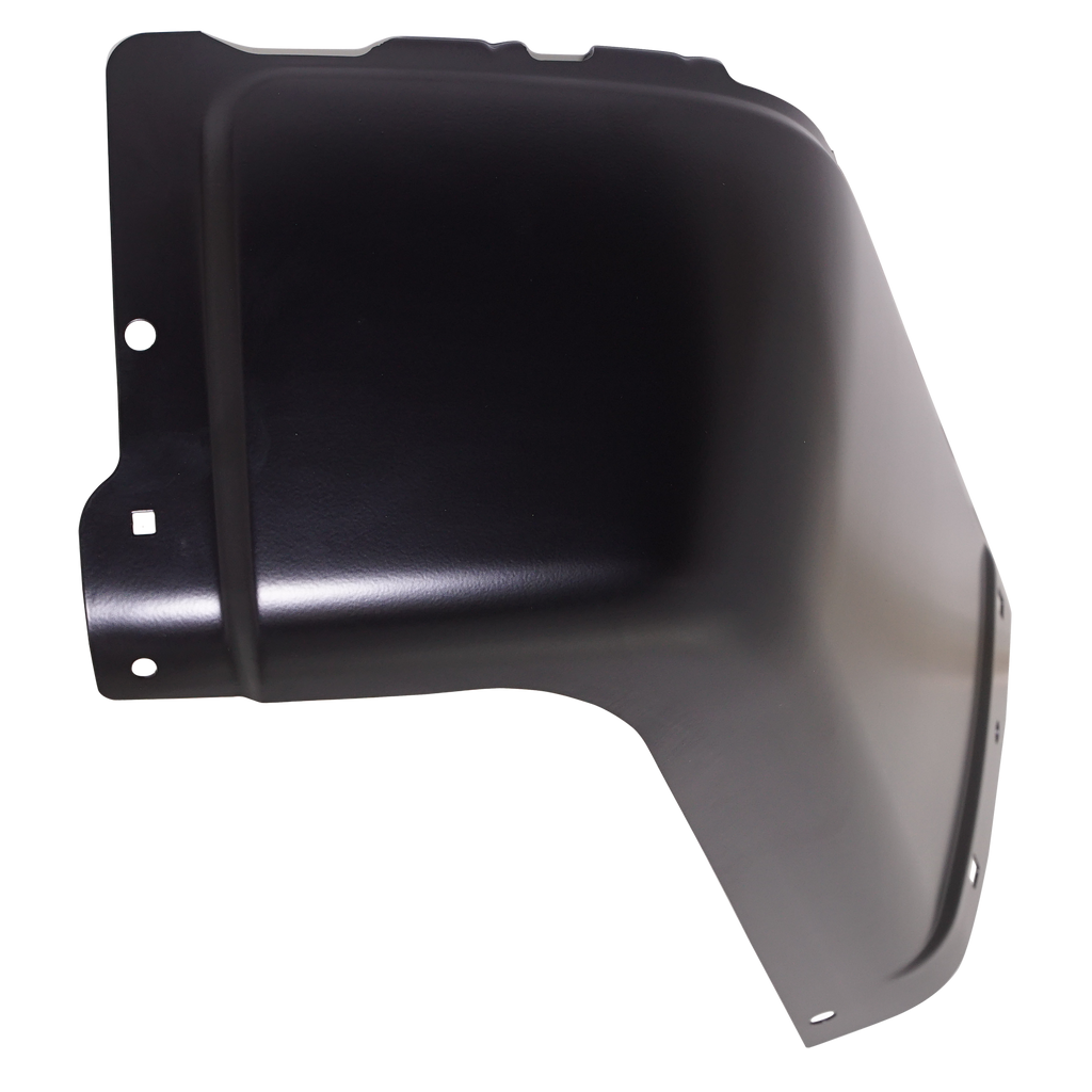 SILVERADO/SIERRA 07-13 REAR BUMPER END LH, Black, Steel, w/o Rear Object Sensor Holes, Excludes 2007 Classic - CAPA