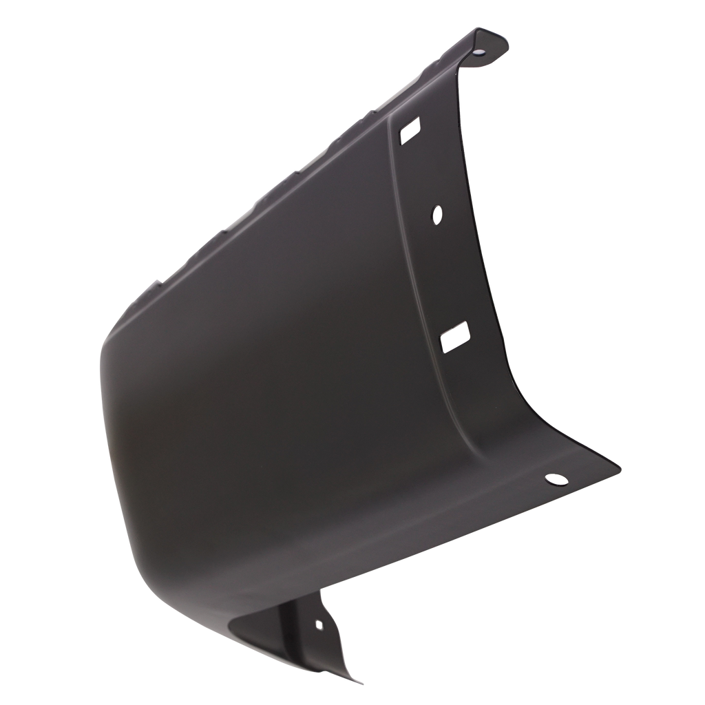 SILVERADO/SIERRA 07-13 REAR BUMPER END LH, Black, Steel, w/o Rear Object Sensor Holes, Excludes 2007 Classic - CAPA