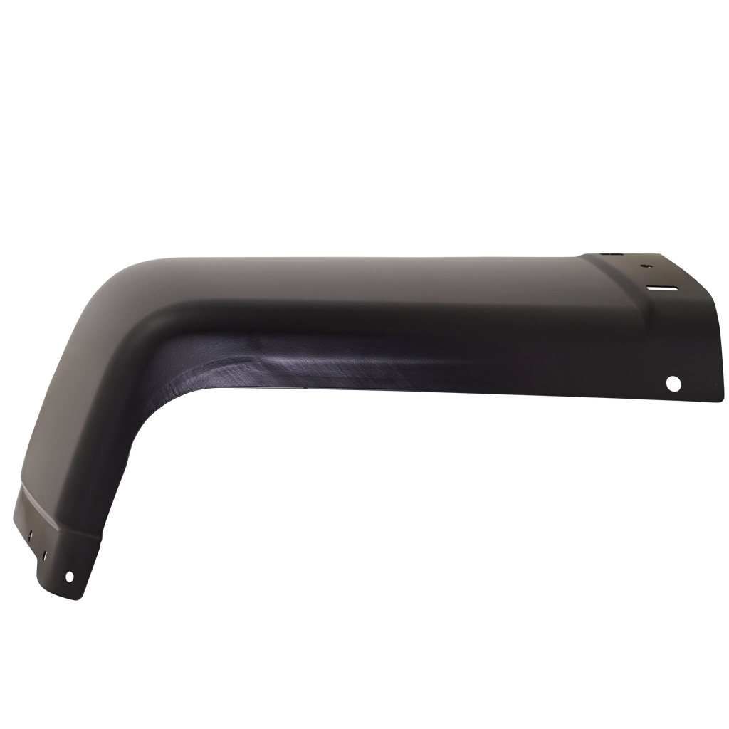 SILVERADO/SIERRA 07-13 REAR BUMPER END LH, Black, Steel, w/o Rear Object Sensor Holes, Excludes 2007 Classic - CAPA